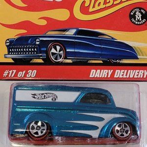 2005 HOT WHEELS CLASSICS RED LINE, DAIRY DELIVERY, MINT IN THE PACKAGE!!!
